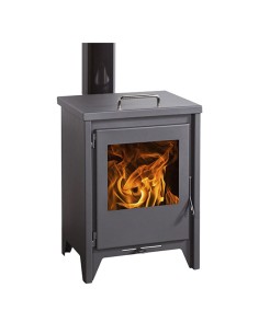 Estufa de leña 510 EcoDesign Bordeaux con Horno Orework