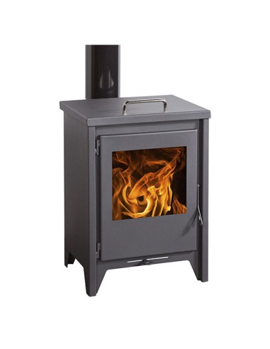 Estufa de leña 510 EcoDesign Bordeaux con Horno Orework