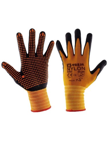 Guantes nylon con micropuntos de super agarre