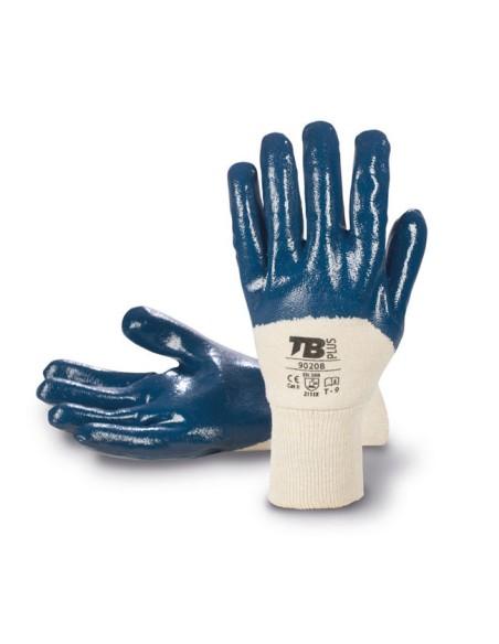 Guantes protección mecánica Tomás Bodero nitrilo azul
