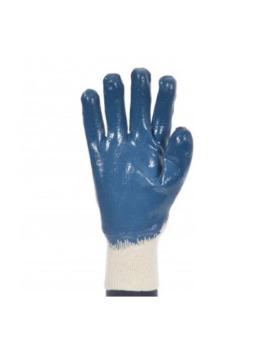Guantes protección mecánica Tomás Bodero nitrilo azul manga jersey
