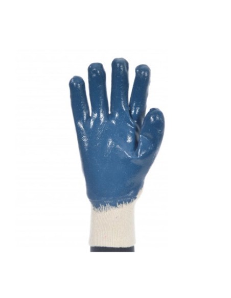 Guantes protección mecánica Tomás Bodero nitrilo azul manga jersey
