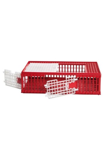 jaula de plástico para transporte de aves y conejos