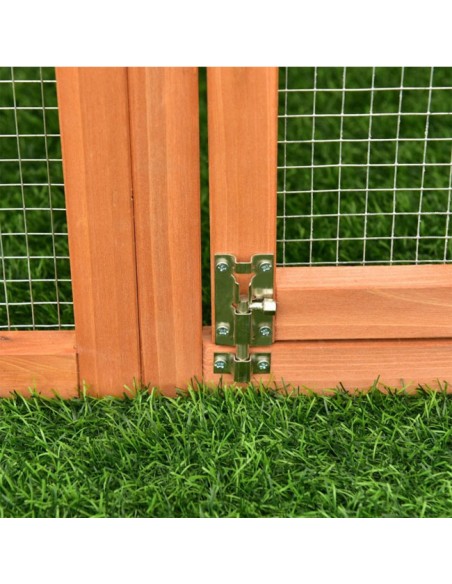 cierre puerta detalle Gallinero caseta de madera para gallinas Lyon