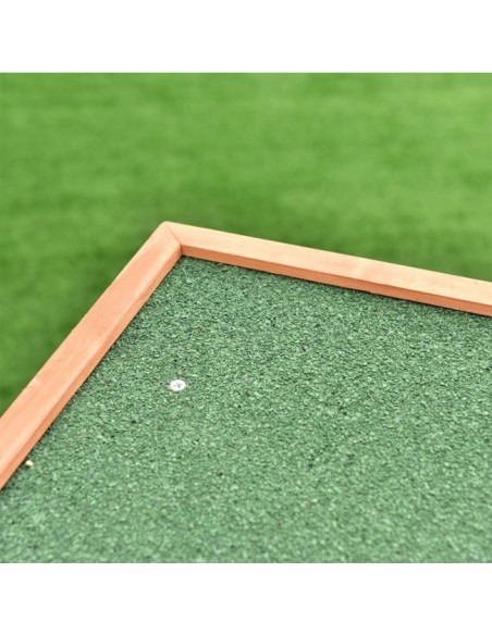 detalle fijación suelo Gallinero caseta de madera para gallinas Lyon