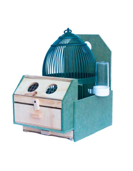 Jaula perdices de reclamo con repisa