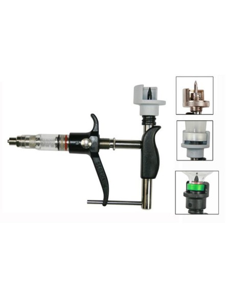 detalle jeringa de vacunación veterinaria Serena Modelo 2TPFS 2 ml