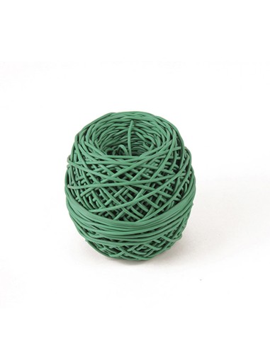 Ovillo macarrón de plástico para atar cepas 3mm color verde