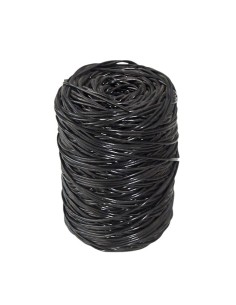 Ovillo macarrón de plástico para atar cepas 2,5mm color negro