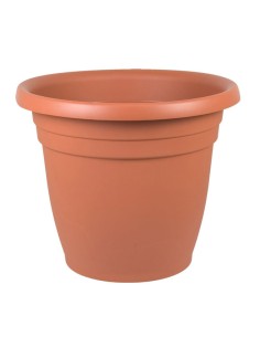 Maceta Redonda de plástico THEA terracota