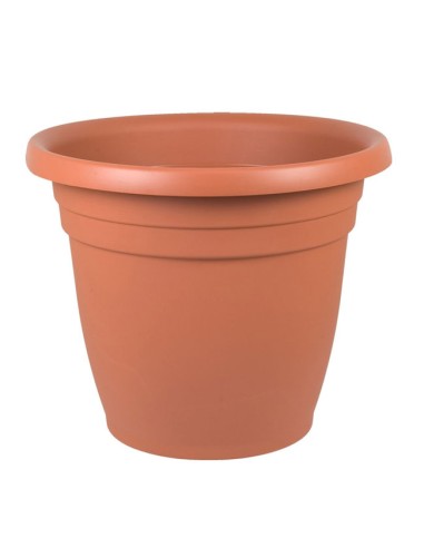 Maceta Redonda de plástico THEA terracota