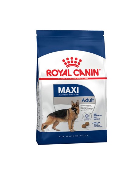 Maxi Adult Royal Canin perros. Saco 15 kg.