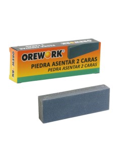 Piedra asentar filo o afilar de dos caras en Óxido de aluminio