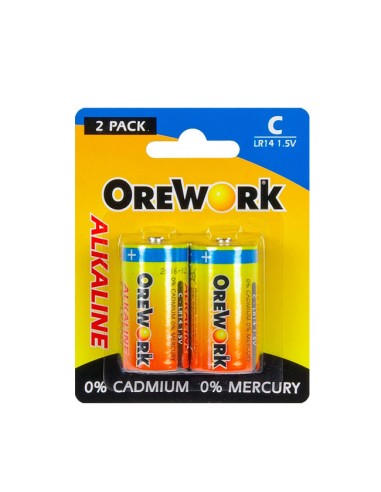 Pila Alcalina C LR14 1.5v Orework