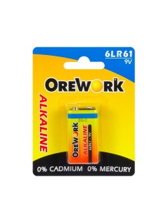 Pila Alcalina 6LR61 9v Orework