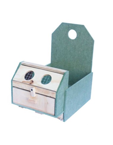 Soporte Jaula Reclamo Perdices madera