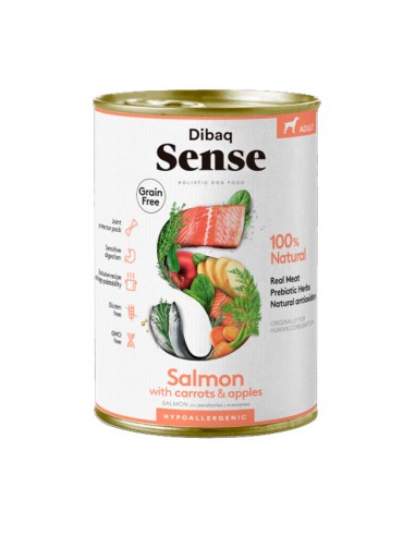 Dibaq Sense lata de salmón para perros 380gr.