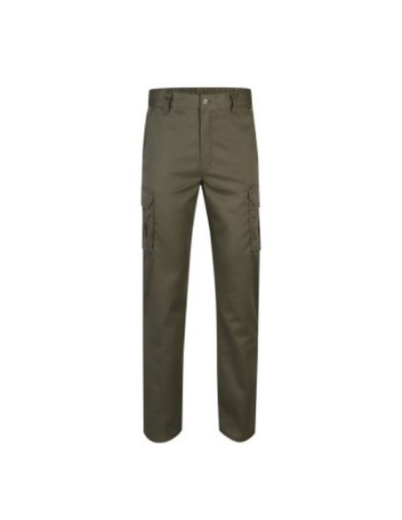 Pantalón de trabajo multibolsillos Stretch 103002S verde