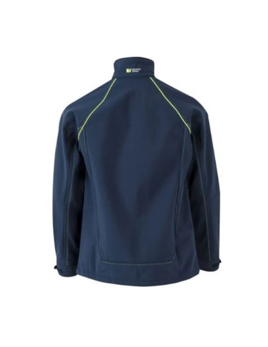 Cazadora Soft Shell Bicolor modelo 206001 Azul Marino - Flúor por detrás