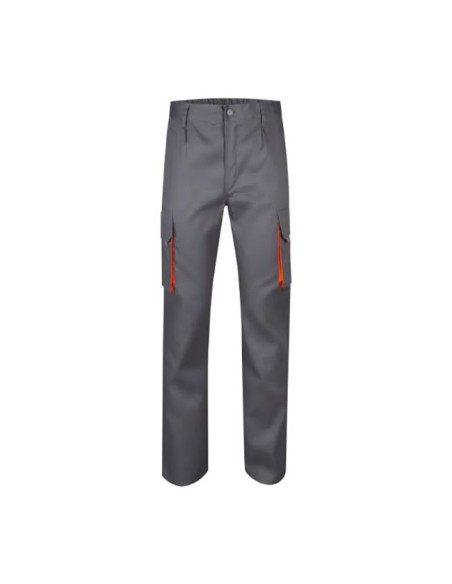 Pantalón de Trabajo Bicolor 103004 Velilla gris/ naranja