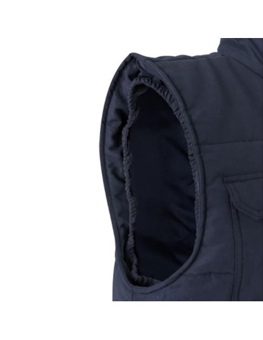 manga detalle Chaleco Acolchado Multibolsillos modelo 108 Velilla azul navy