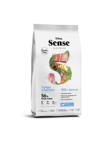 Alimento Cachorros Dibaq Sense Salmón y Pavo