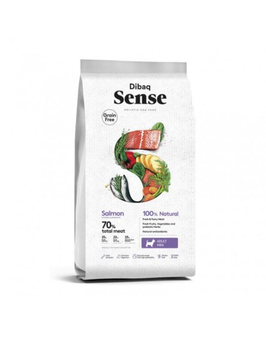 Alimento perros mini Dibaq Sense salmón grain gree