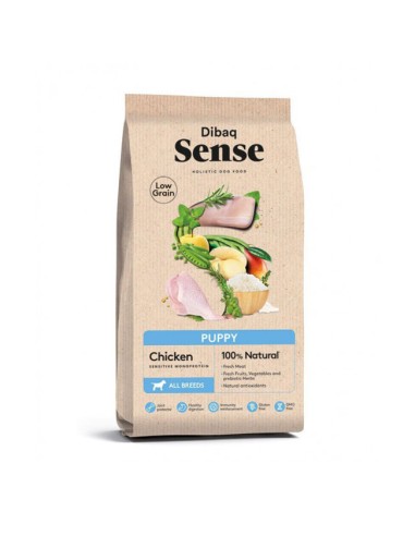 alimento seco cachorros Dibaq Sense pollo low grain