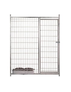 Frente Box para Perros con Puerta y Comederos modelo malla