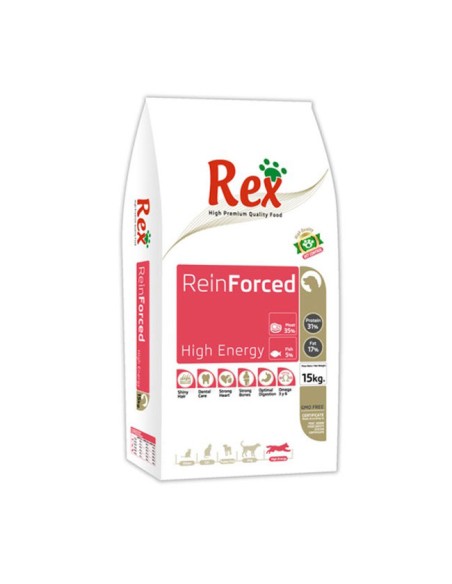 Reinforced High Energy Rex pienso para perros 15kg