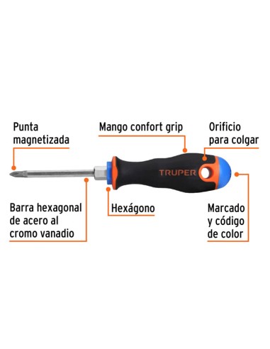 especificaciones destornillador desarmador DP3/16x3B  3/16"x3b