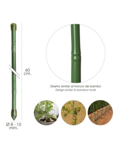 Tutores Bambú Plastificado Pack 10 uds. verde 2