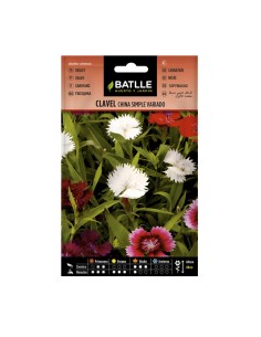 Semillas Clavel Chino Estriado Variado BATLLE sobre 2gr.