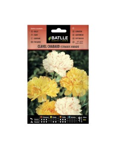 Semillas Clavel Chabaud Doble Estriado BATLLE sobre 2gr