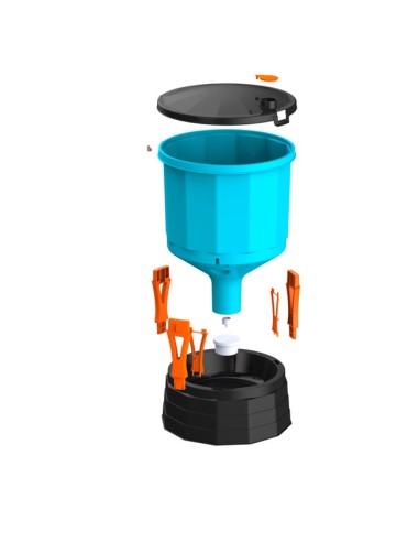 montaje Bebedero Silo Free Range para Gallinas Libres