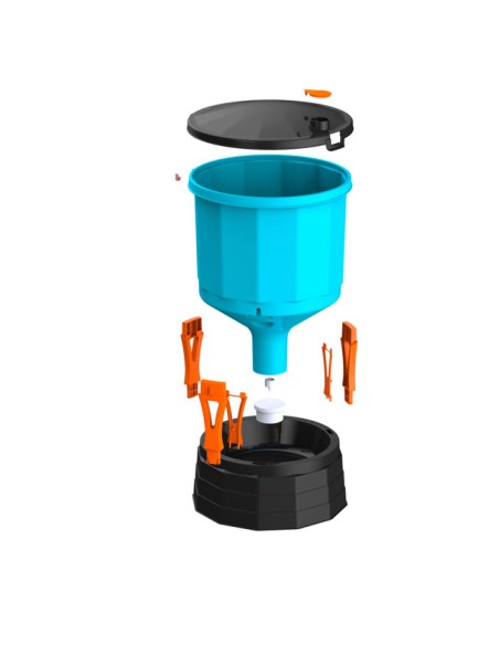 montaje Bebedero Silo Free Range para Gallinas Libres
