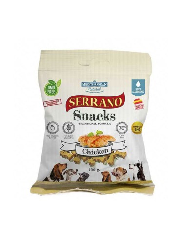 Snacks de Pollo Sin Gluten para Perros Serrano 100gr