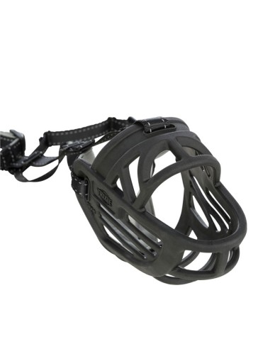 Bozal Flex de Silicona para Perros Trixie detalle correa