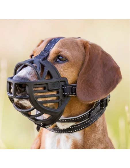 Perro con bozal Flex Silicona para Perros Trixie