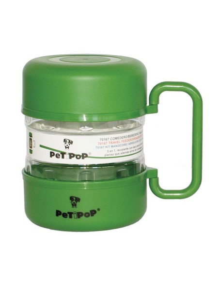 Comedero y Bebedero de Viaje Perros y Gatos 1,5 litros capacidad
