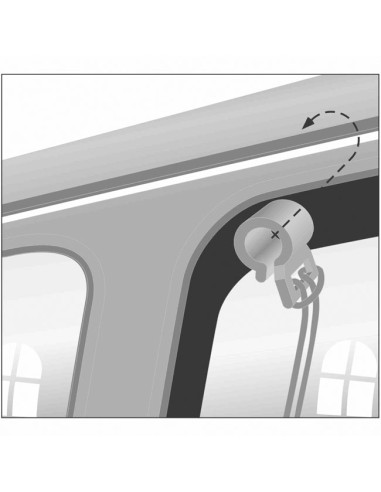 anclaje red separación para Coches Perros Trixie