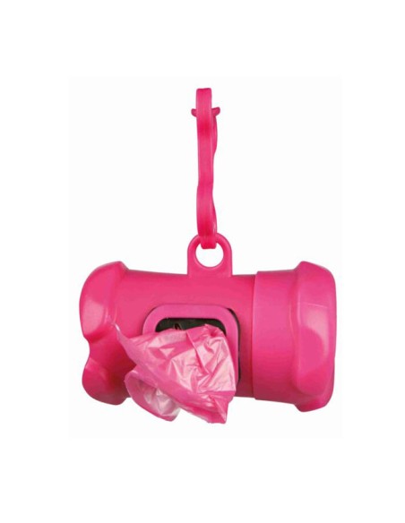 Dispensador Bolsas Excrementos Perros Trixie rosa