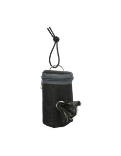 Dispensador Nylon con cremallera para Bolsas Excrementos Perros Trixie negro