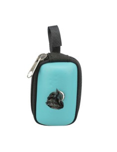 Dispensador Cuero artificial con cremallera para Bolsas Excrementos Perros Trixie azul 2