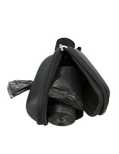 Dispensador Cuero artificial con cremallera para Bolsas Excrementos Perros Trixie