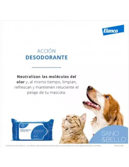 usos perros y gatos Toallitas Higiénicas Bayer