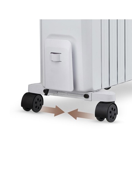 Radiador Digital Aceite Piros Rac 8 Grunkel con ruedas