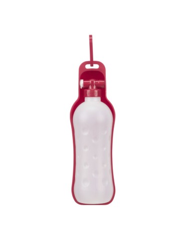 Bebedero de Viaje con Botella para perros rosa Trixie