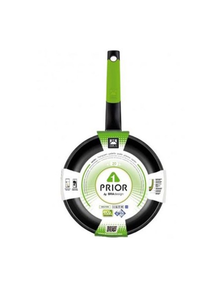 Sartén Prior Bra 20cm Aluminio mango verde silicona