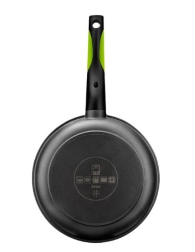 Base teflón sartén honda antiadherente 24cm